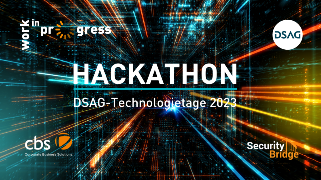 DSAG Hackathon, Technologietage 2023